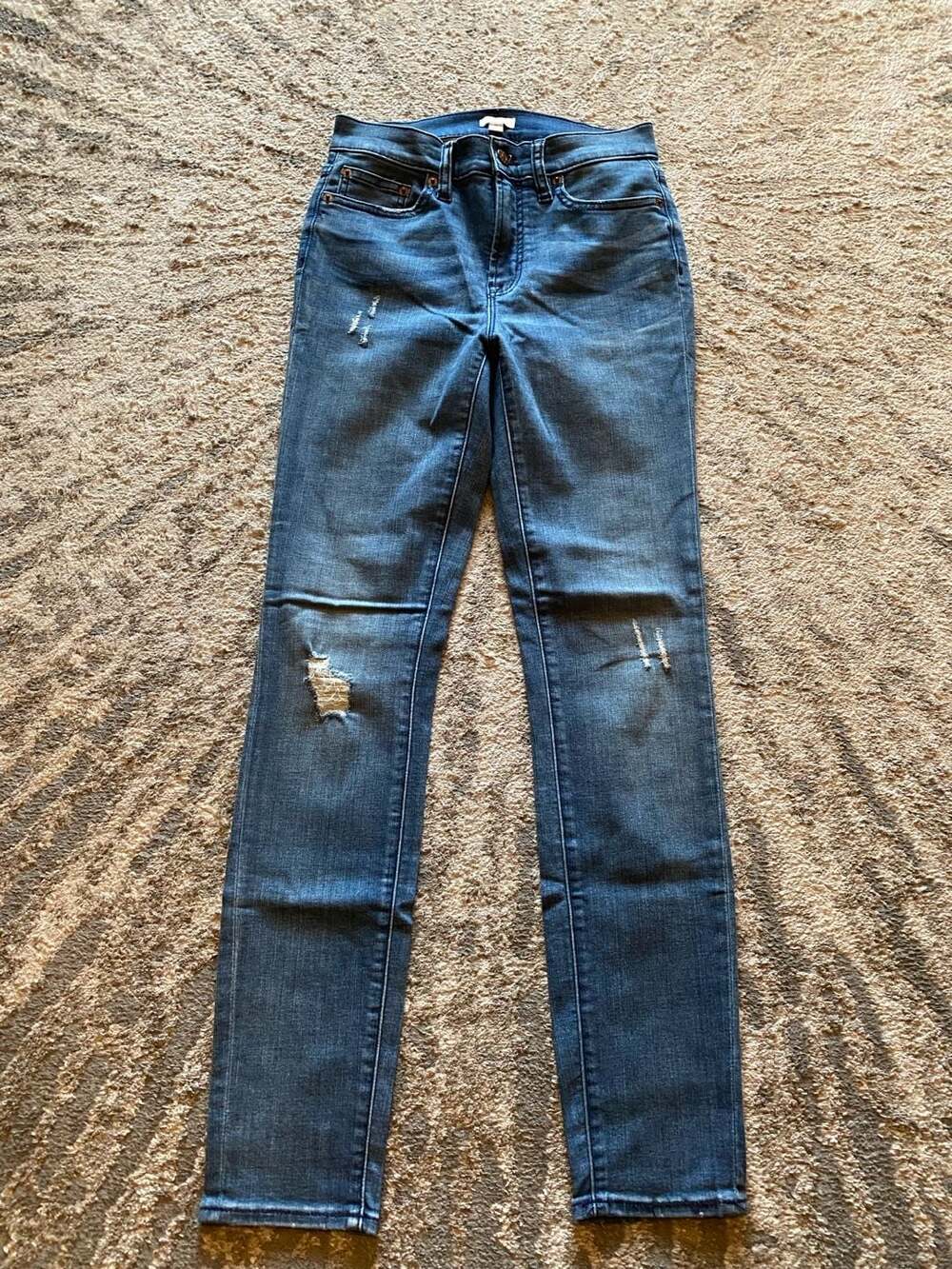 J.Crew Stretch Distressed Skinny Jeans Size 25